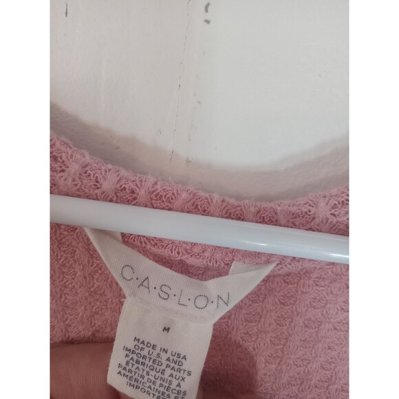 🌍5/$10🌏 Medium Caslon Pink Sweatshirt with faux buttons - Picture 3 of 9